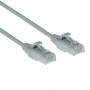 ACT sivý 7 m LSZH U/UTP CAT6 slimline patch kábel do dátového centra snagless s RJ45 konektormi (DC9007)