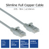 ACT sivý 7 m LSZH U/UTP CAT6 slimline patch kábel do dátového centra snagless s RJ45 konektormi (DC9007)