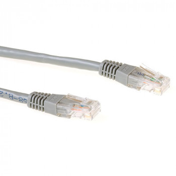 ACT sivý 3 m LSZH U/UTP CAT6 patch kábel s RJ45 konektormi IB9003