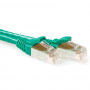 ACT zelený 10 m S/FTP CAT6A snagless patch kábel (FB6710)