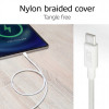 ACT USB 2.0 60W nabíjací/dátový kábel USB-C na USB-C, biely, 1 m (AC3080)