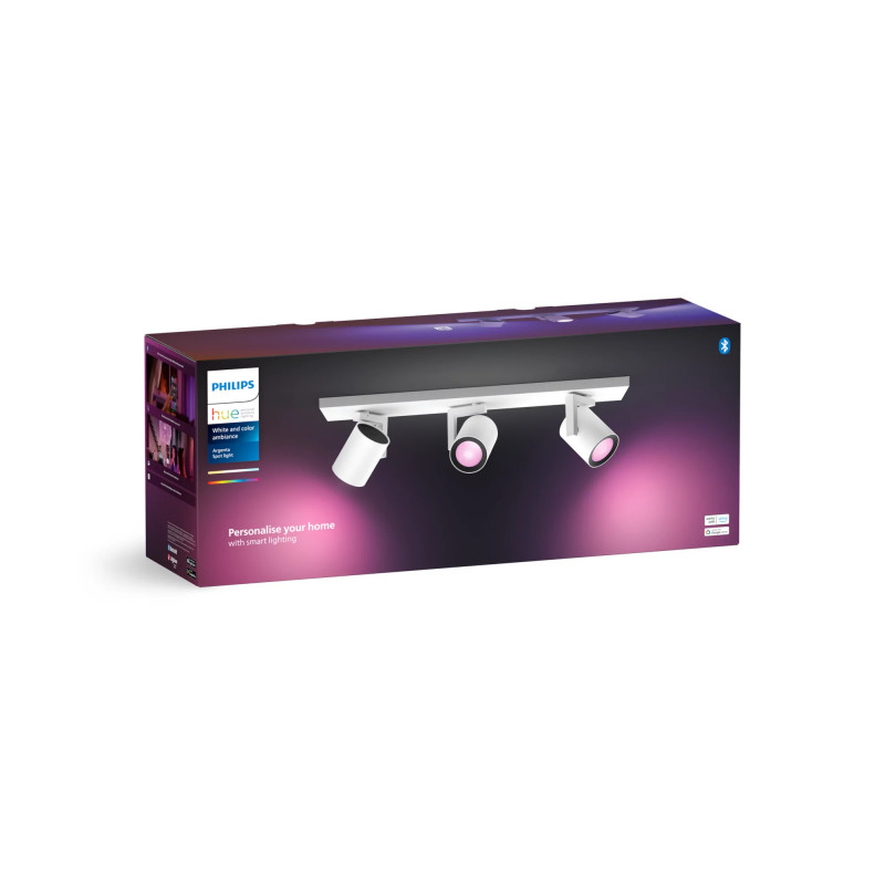 Signify Philips Hue White & Color Ambiance Argenta 3-bodové stropné svietidlo biela