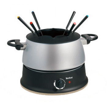 Tefal Fondue Base Ronde EF3000 elektrická sada na fondue, 800 W, 1,2 L, 8 vidličiek, čierna