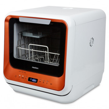 MEDION DWT20 (MD37763) voľne stojaca kompaktná umývačka riadu, 6 súprav riadu, šírka 42 cm, energetická trieda D, biela