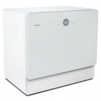 Medion DWT50 (MD 37775) voľne stojaca umývačka riadu šírka 50 cm, 9 súprav riadu, energetická trieda F, biela