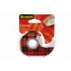 3M Scotch Crystal Clear lepiaca páska s ručným dávkovačom, 19 mm x 15 m, transparentná, ľahká a tichá, 1 rolka 6-1915D