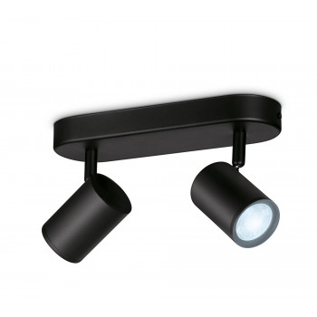 WiZ IMAGEO Spots stropné svietidlo Tunable White 2x5W čierna jednotlivé balenie
