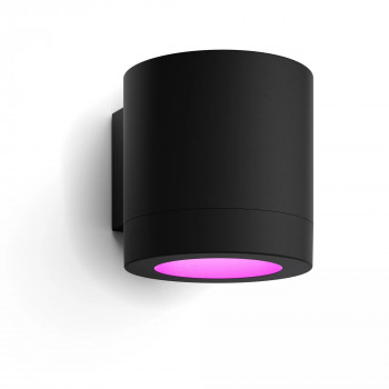 Philips Hue WACA Muscari nástenné svietidlo okrúhle čierna