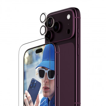 PanzerGlass Essentials 2-in-1 ochrana displeja a ochrana objektívu fotoaparátu pre iPhone 18 Pro
