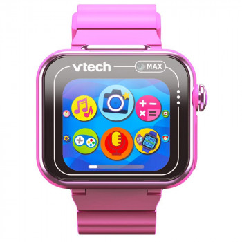 VTech KidiZoom Smart Watch MAX ružové detské smart hodinky s duálnymi kamerami, 20+ hier, tracker aktivity, odolné proti striekajúcej vode