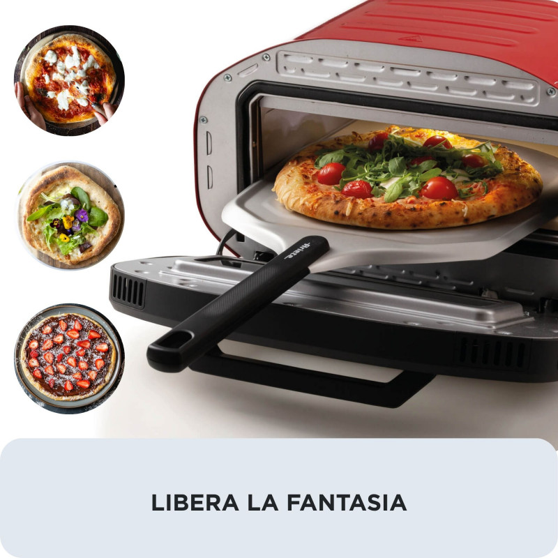 Ariete pizza pec DA GENNARO červená/nerez 2200W pre pizze do 30cm