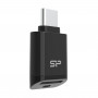 Silicon Power C200 USB-C 3.2 microSD čítačka kariet - čierna
