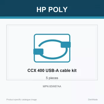 HP Poly CCX 400 USB-A na USB-A kábel (5 ks), 190 mm, 210 mm, 55 mm, 300 g, Čína