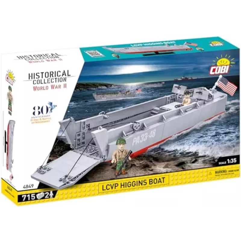 Stavebnica Cobi LCVP Higgins Boat 715 dielov vek 8+
