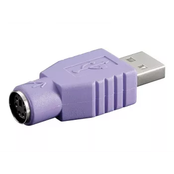 Microconnect USBA-M/PS2-F káblový adaptér fialový