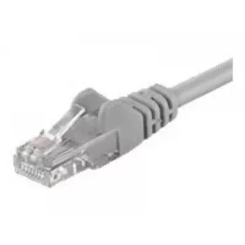 Wentronic Goobay CAT 6 patch kábel, U/UTP, sivý, 5 m – CCA zmes medi (68419)