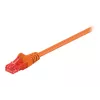 Wentronic Goobay – patch kábel – RJ-45 (M) na RJ-45 (M) – 1 M – UTP – CAT 6 – tvarovaný, ochrana západky – oranžový (95262)