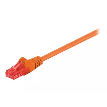 Wentronic Goobay – patch kábel – RJ-45 (M) na RJ-45 (M) – 1 M – UTP – CAT 6 – tvarovaný, ochrana západky – oranžový (95262)
