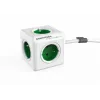 Allocacoc PowerCube Extended typ E zásuvková lišta 1,5 m 5 AC zásuviek interiér zelená