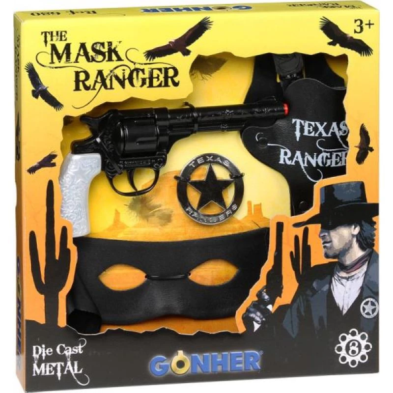 Gonher kovbojský set s maskou