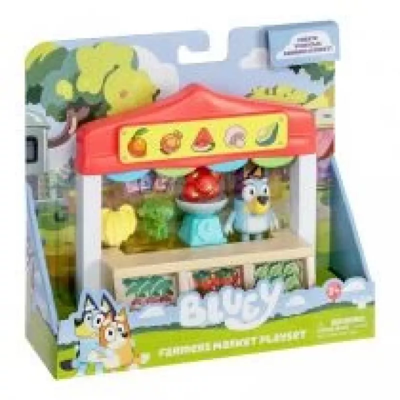 Sada hračiek figúrok TMTOYS Mini Bluey potravinový obchod BLU17555 – sada mini figúrok pre zábavu