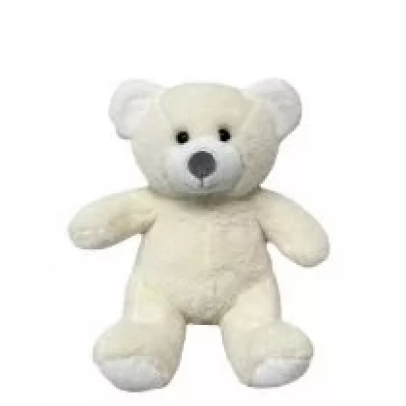 Plüschová hračka TULILO plyšový medvedík maskot Olus 23 cm krémová plyšová figúrka