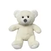 Plüschová hračka TULILO plyšový medvedík maskot Olus 23 cm krémová plyšová figúrka