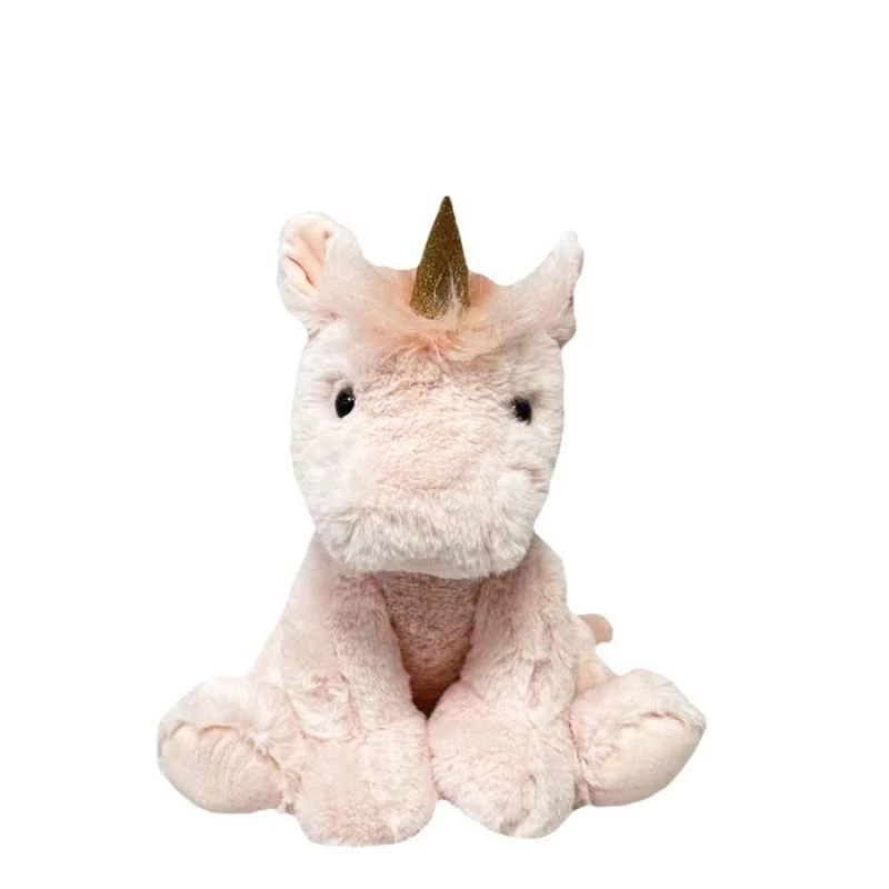 Plüschová hračka TULILO maskot Lily jednorožec 30 cm — mäkká plyšová hračka, sediaci dizajn