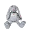 Plüschová hračka TULILO maskot ružový zajac 32 cm sivá - plyšový zajac 32 cm
