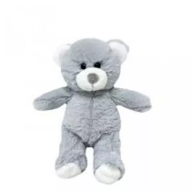 Plüschová hračka TULILO plyšový medvedík maskot Olus 15 cm sivá plyšová figúrka