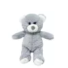 Plüschová hračka TULILO plyšový medvedík maskot Olus 15 cm sivá plyšová figúrka