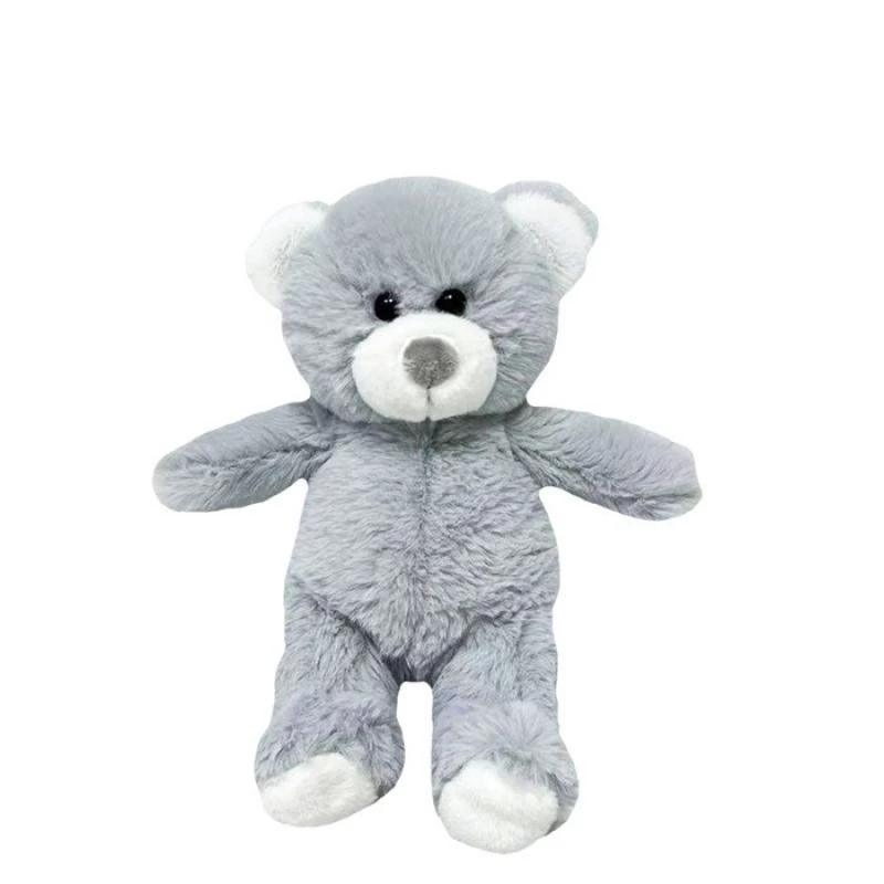 Plüschová hračka TULILO plyšový medvedík maskot Olus 15 cm sivá plyšová figúrka