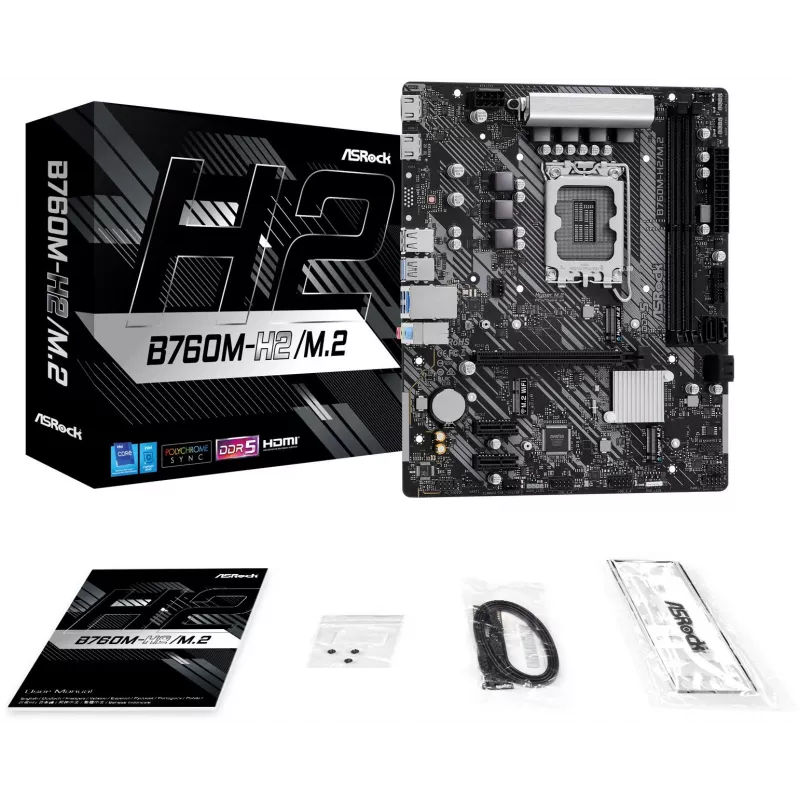 ASRock B760M-H2/M.2 DDR5 LGA1700 Micro-ATX základná doska