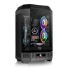 Thermaltake The Tower 300 Black Micro Tower Tempered Glass PC Gaming skriňa