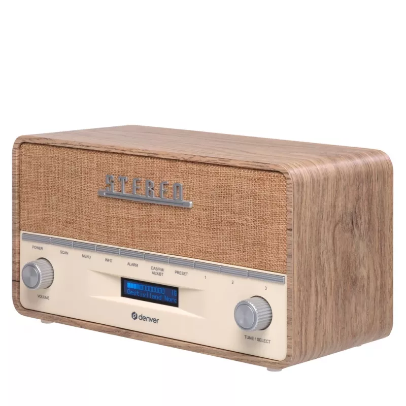 Prenosné rádio Denver DAB-36LW digitálny tuner DAB+ 5W LCD