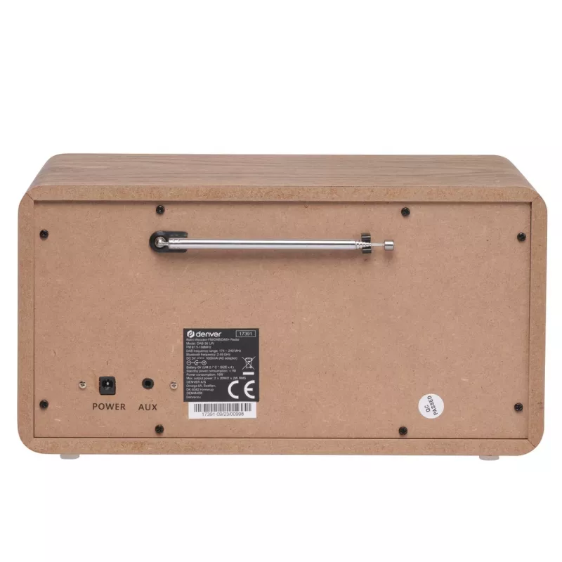 Prenosné rádio Denver DAB-36LW digitálny tuner DAB+ 5W LCD