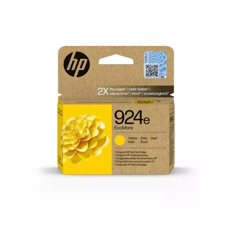 HP 924e EvoMore žltá originálna atramentová kazeta