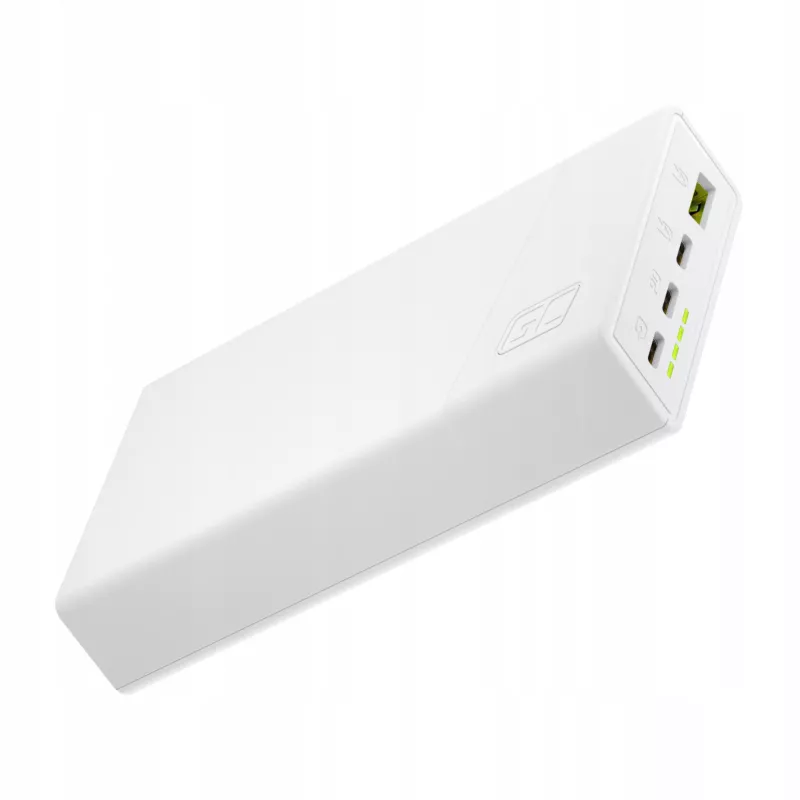 Green Cell powerbanka 20000mAh 22,5W biela PowerPlay20s 3x USB-C PD QC 3.0