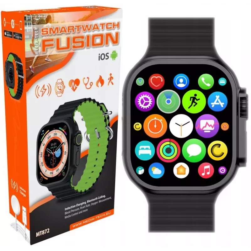 Smartwatch Fusion MT872 Bluetooth Calling pulz krvný tlak krvný kyslík