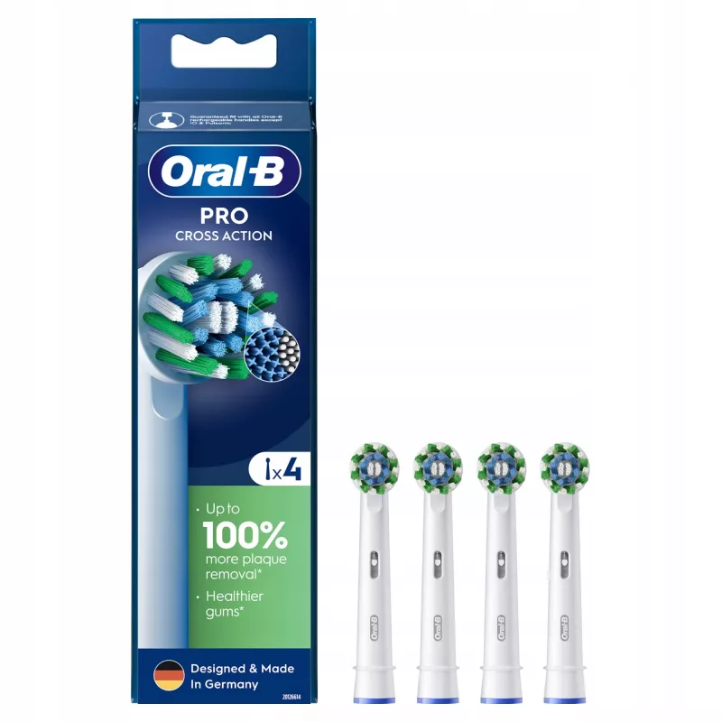 Oral-B Pro CrossAction náhradné hlavice kefky, 4 ks