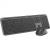 Logitech MK950 Signature slim klávesnica myš v cene kancelária RF Wireless + Bluetooth QWERTY US International grafit