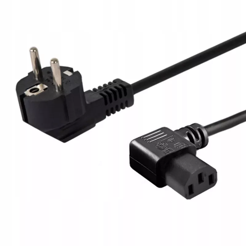 Napájací kábel SAVIO CL-115 IEC C13 na konektor samec, 1,2 m, čierny