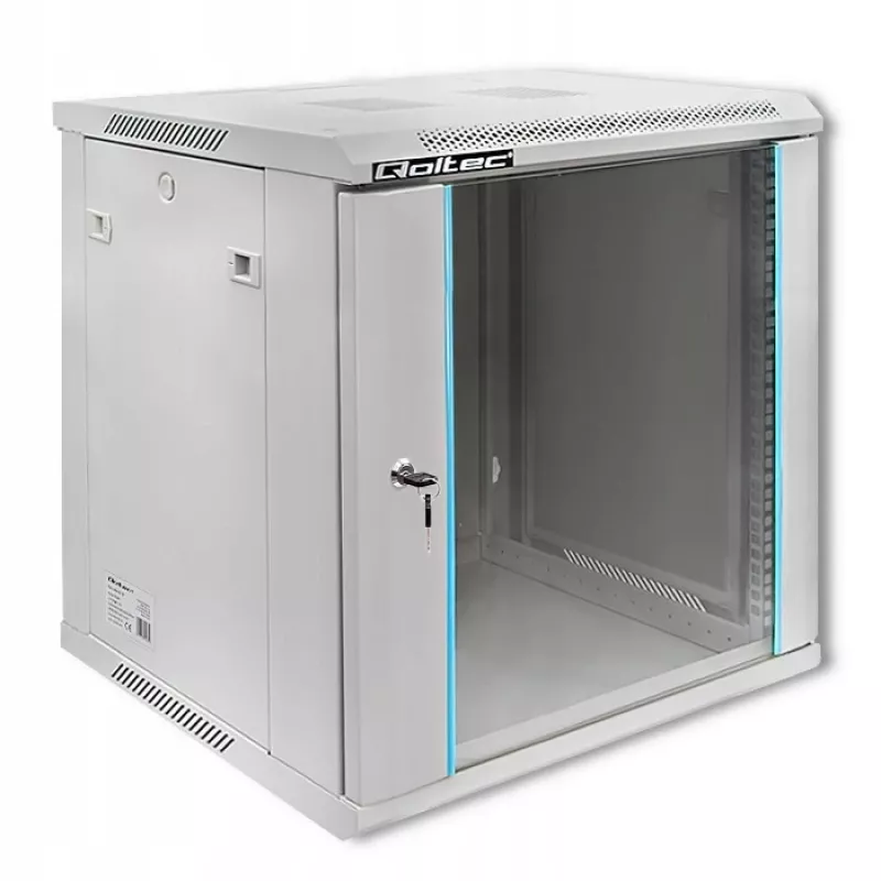 Rack skriňa QOLTEC 19-palcová 12U model 54485 — sieťová/serverová skriňa