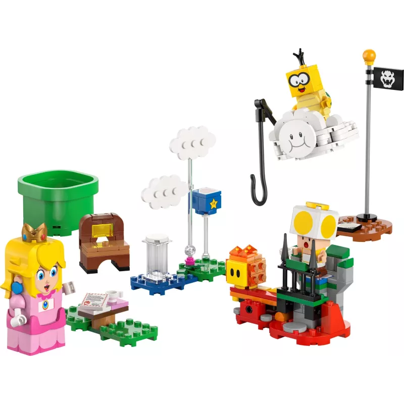 Konštrukčná hračka LEGO 71441 Super Mario interaktívna figúrka LEGO Peach súprava, kompatibilná so systémom LEGO