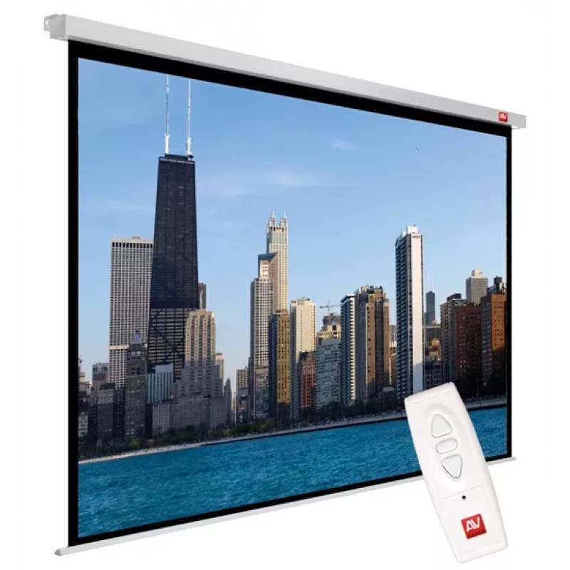 Avtek Video Electric 300P 1EVE54 motorizované projekčné plátno, 4:3, plocha obrazu 290 x 217,5 cm, montáž na strop/stenu, matne biele