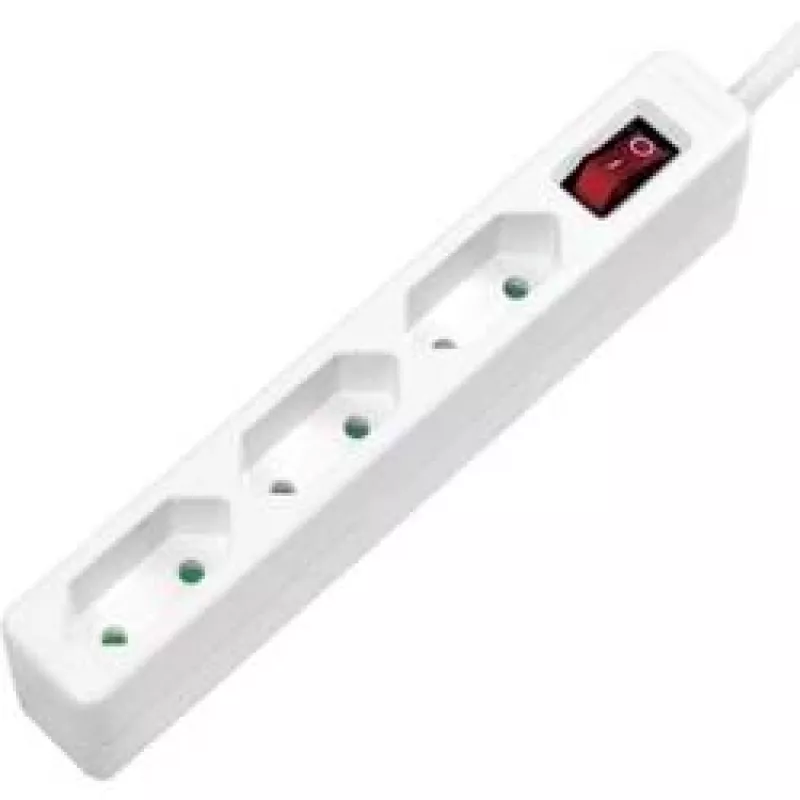 Predlžovací kábel LogiLink LPS230 1,5 m 3 AC výstupy interiér biely