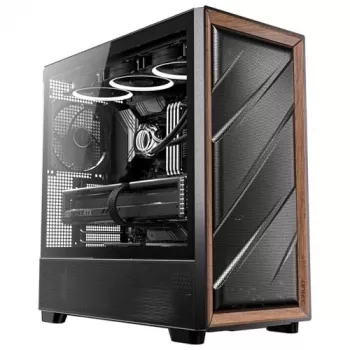 Antec 0-761345-10133-2 počítačová skriňa Midi Tower čierna drevo