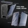 Antec 0-761345-10133-2 počítačová skriňa Midi Tower čierna drevo