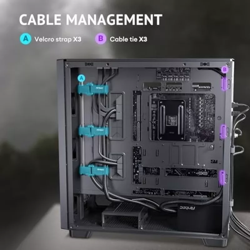 Antec 0-761345-10133-2 počítačová skriňa Midi Tower čierna drevo