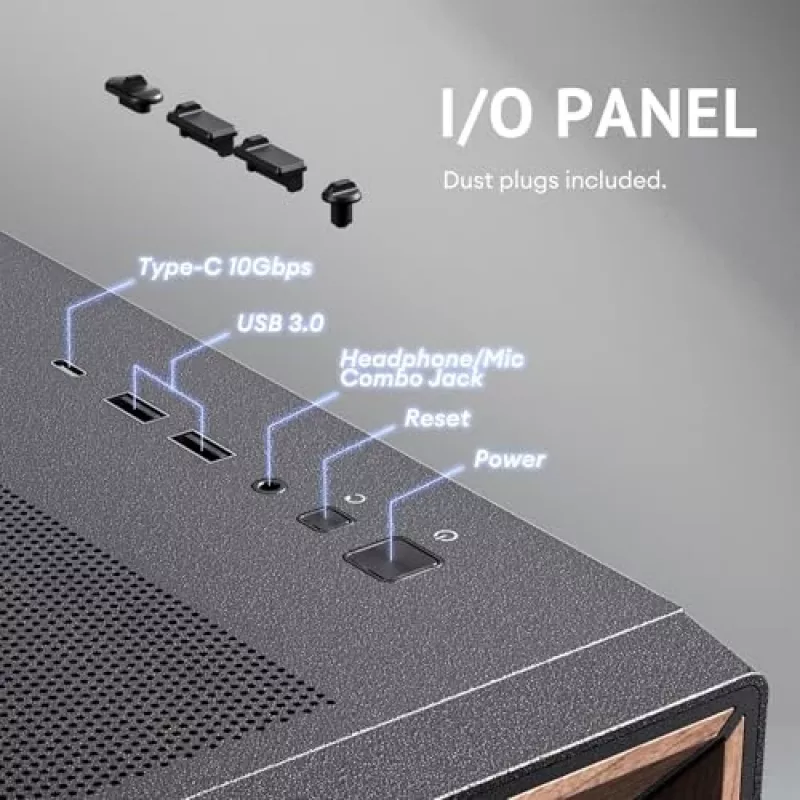 Antec 0-761345-10133-2 počítačová skriňa Midi Tower čierna drevo